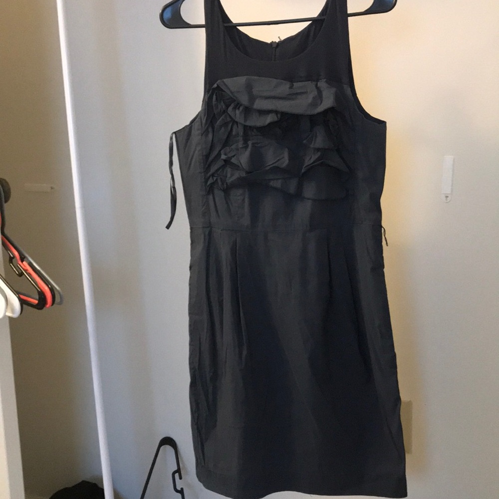 BCBG dress with ruffles on front and back POCKETS - Picture 5 of 8